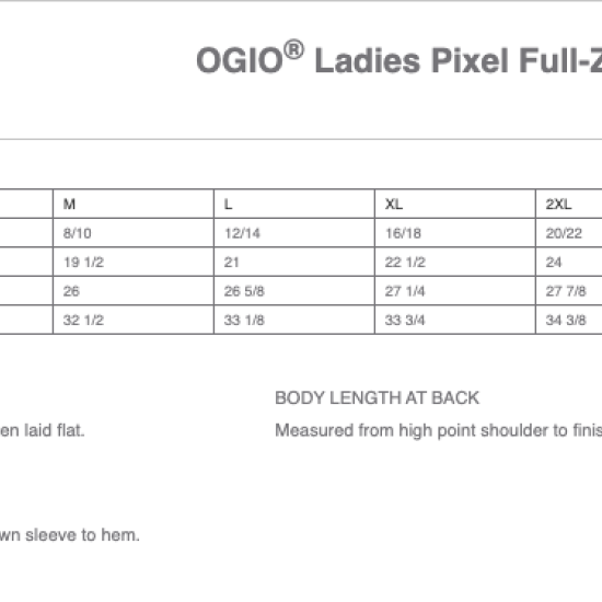 OGIO® Ladies Pixel Full-Zip